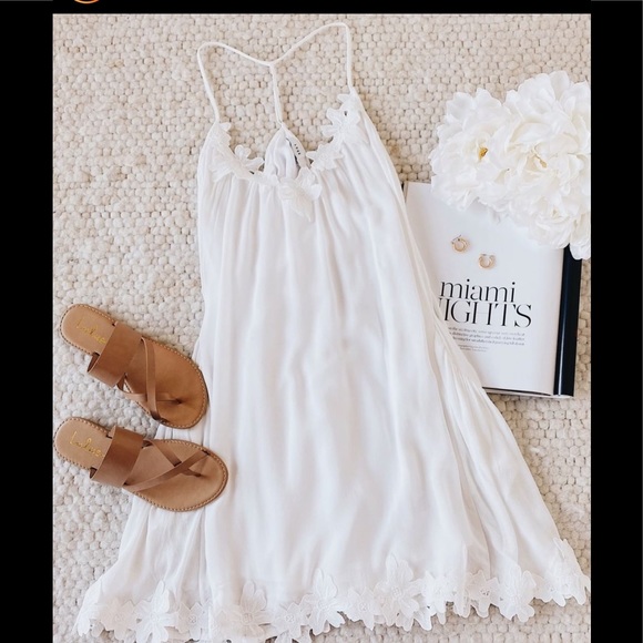 Lush Dresses & Skirts - Lush Lily Love Ivory Shift Dress